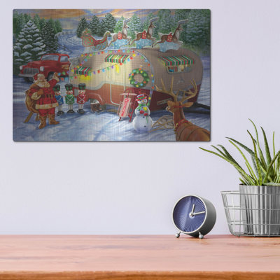 «Christmas Camper» par Bigelow, illustrations sur métal