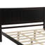 Structure de lit plateforme grand avec tête de lit, support à lattes de bois, sans sommier pour lit de chambre à coucher, longue durée requise-1100078891-1100078890