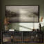 «Extra Large Misty Lake Forest Landscape», reproduction d'art sur toile encadrée-1255848163-1255848162