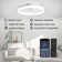20" 7-Blade Dimmable Ceiling Fan with LED Light and Remote Control