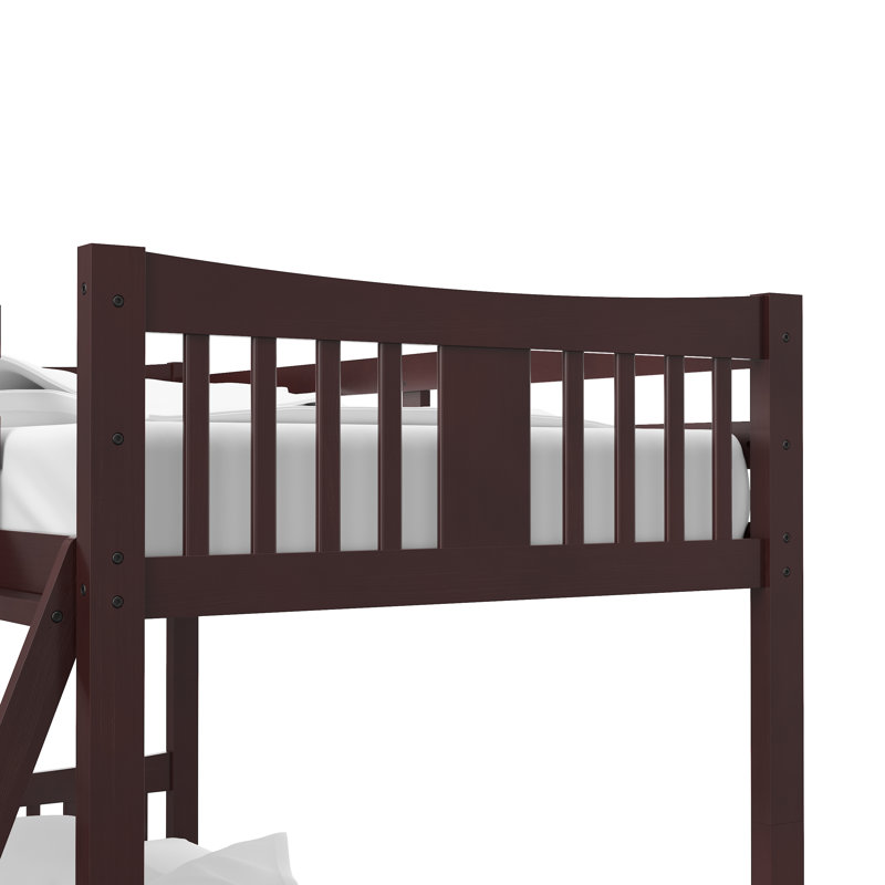 Caribou Storkcraft Solid Hardwood Twin-over-Twin Bunk Bed, Espresso