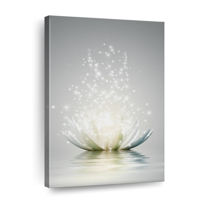 Lotus Sparkle Canvas Print, 32" H x 48" W x 1.25" D