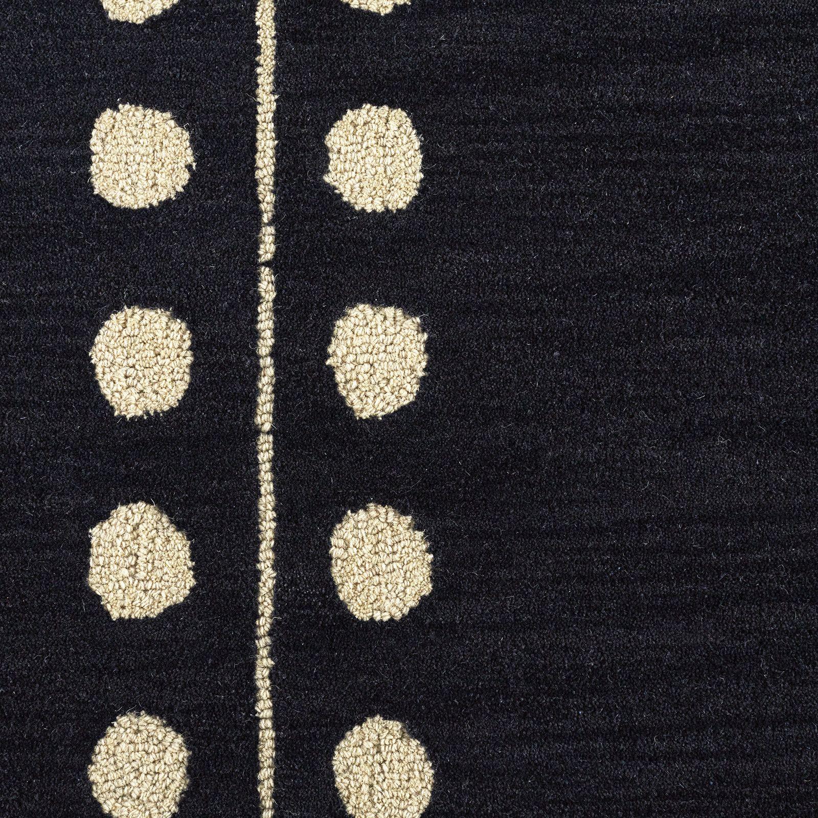 Sameer Navy Sand Hand-Tufted Wool Rug, Rectangle 3'6" x 5'6"