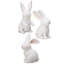 Resin 'Carved' Bunny 5" 3 Assorted