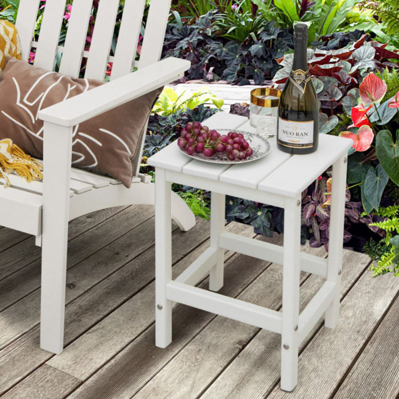 Table d'appoint Johnell, Blanc