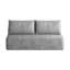 Canapé modulaire Cloud, canapé 2 places en velours côtelé moelleux avec assise profonde, aucun assemblage requis, gris