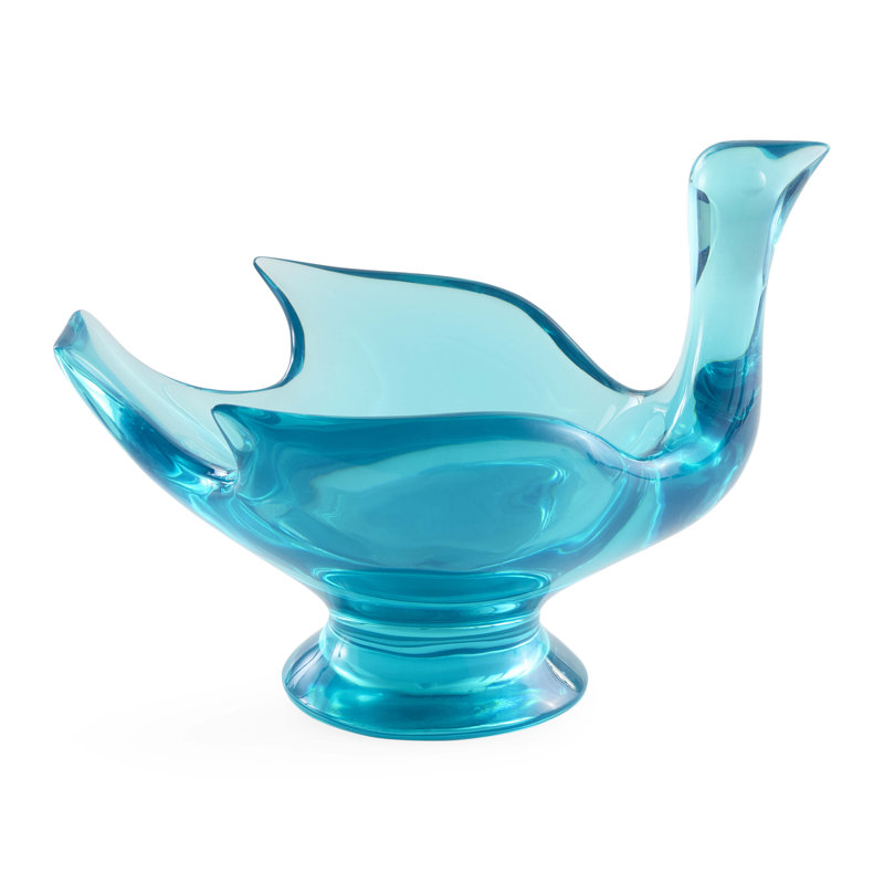 Acrylic Bird Pedestal Bowl