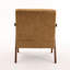 Fauteuil d'appoint rembourré en bois massif de chenille de style Mid-Century avec coussin supplémentaire Juriana-571463572