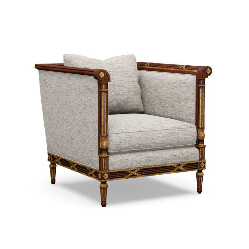The Regent's Visit  Accent Chair, Merino Porcelain (Performance fabric) 1360-96