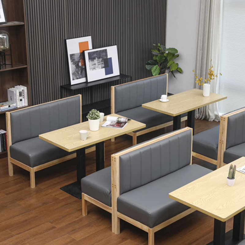 Banc de café simple haut de gamme pour deux