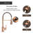Spring Single Handle Copper Kitchen Sink Faucet