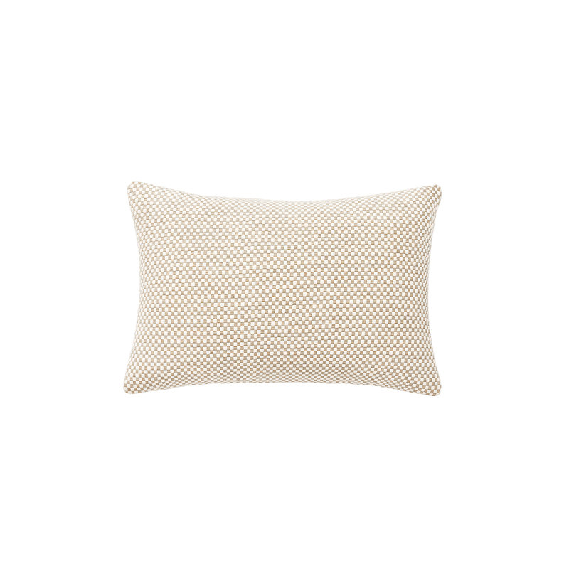 Outdoor Living Pillow Cover, Beige, Rectangle 14"H x 20"W, Polyester