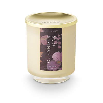 Bougie magnifique en verre Oleander Signature, 284G