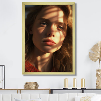 Coral Chronicles Woman Portrait, reproduction d'art sur toile