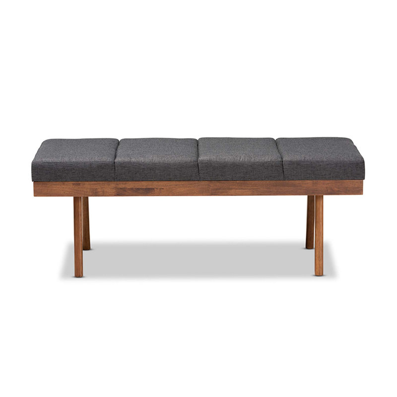 Banc rembourré, Gris foncé