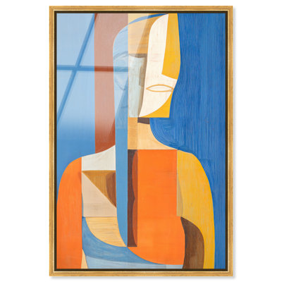 «Profile in P pièces I», impression murale encadrée par Art Remedy, cadre doré, 16 x 24