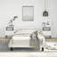 Lit vidaXL, lit plateforme tapissier en similicuir, sans matelas-88629850-88629838