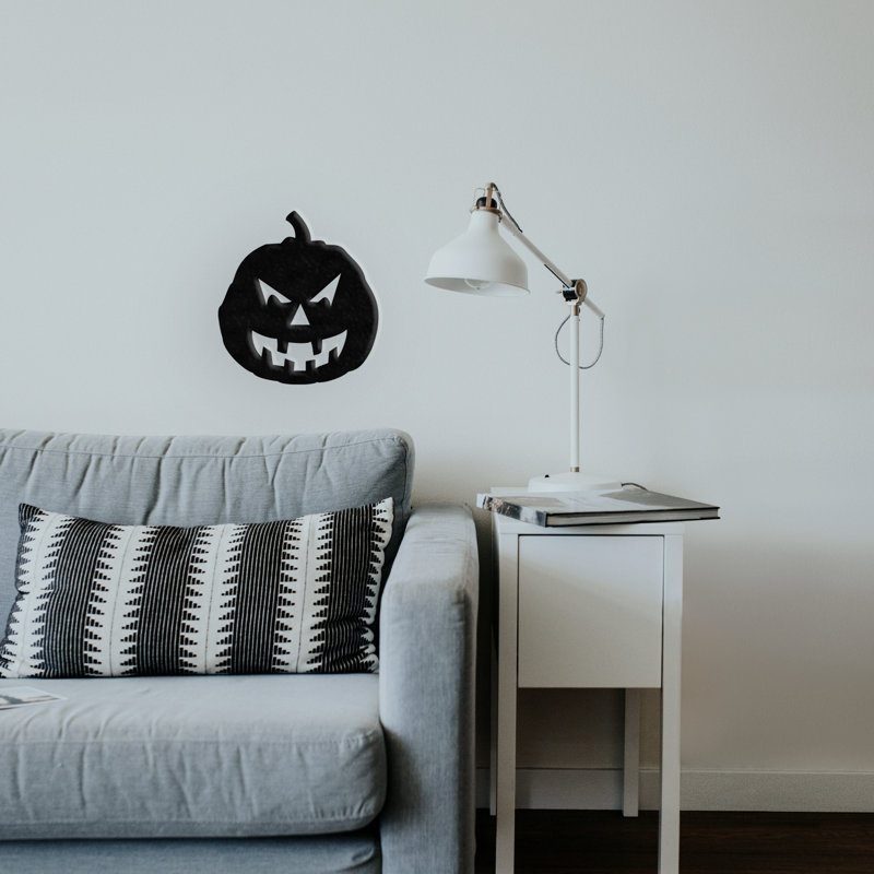 Evil Pumpkin Wall Décor, 14" H x 13" W x 0.06" D