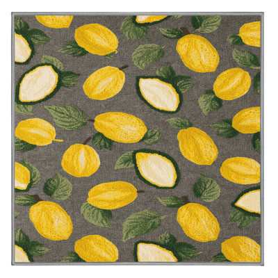 Washable Pawpaw Fruits Area Rug