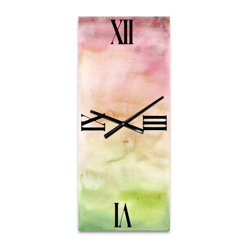 Horloge murale abstrait coucher de soleil, Grand