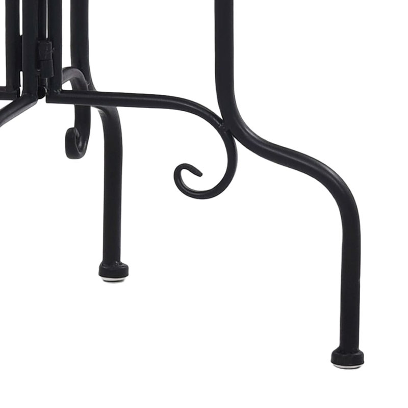 Mehdi Side Table, Terracotta and White