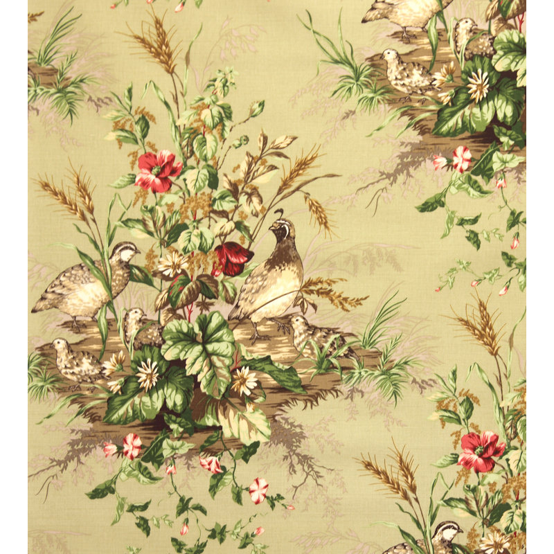 Tissu Edwin's Covey, Multicolore / saule