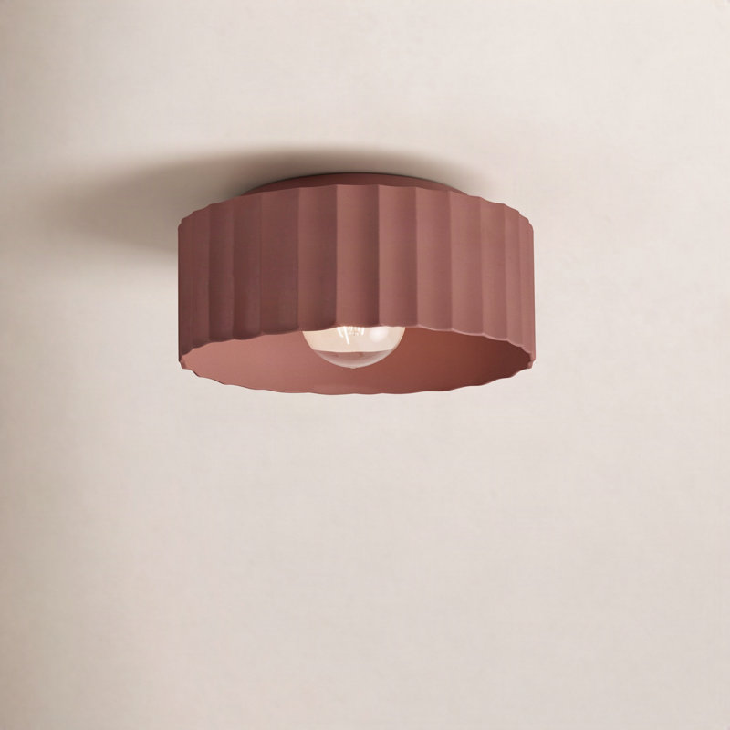 Colgate Outdoor Flush Mount, Canyon Clay, 6.5" H x 13" W x 13" D