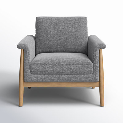 Minetta Accent Chair With Solid Wood Legs