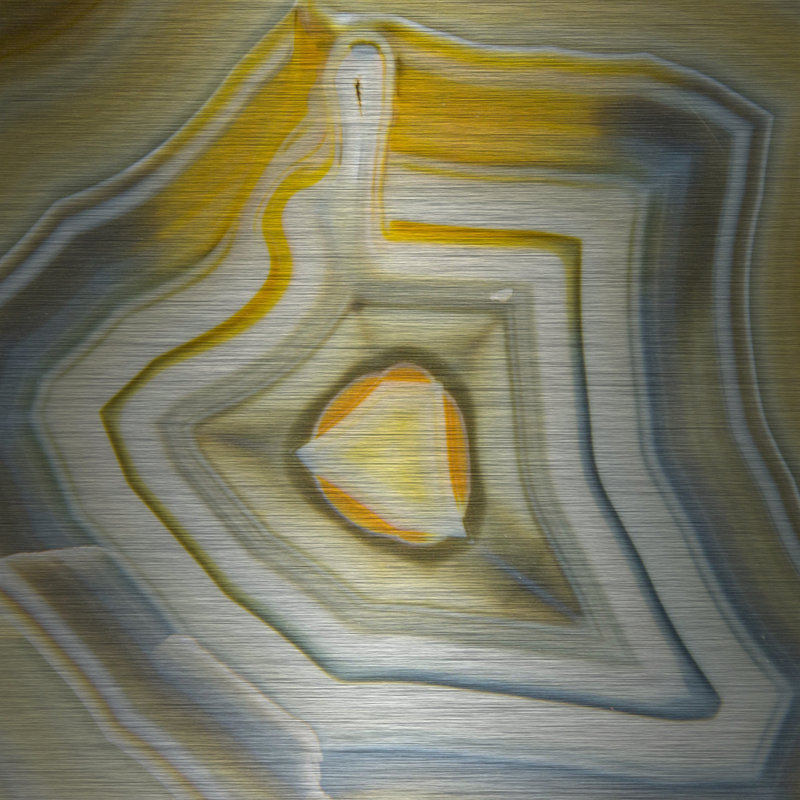«Alabaster», reproduction sur métal, 40 po x 40 po