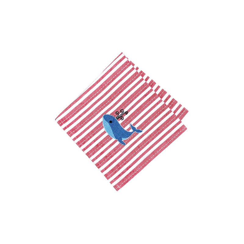 Serviette en coton 18 po Moby Whale