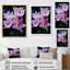 Carana, fleurs roses et tulipes enchantées sur fond noir - impression-1276754186-1276754230