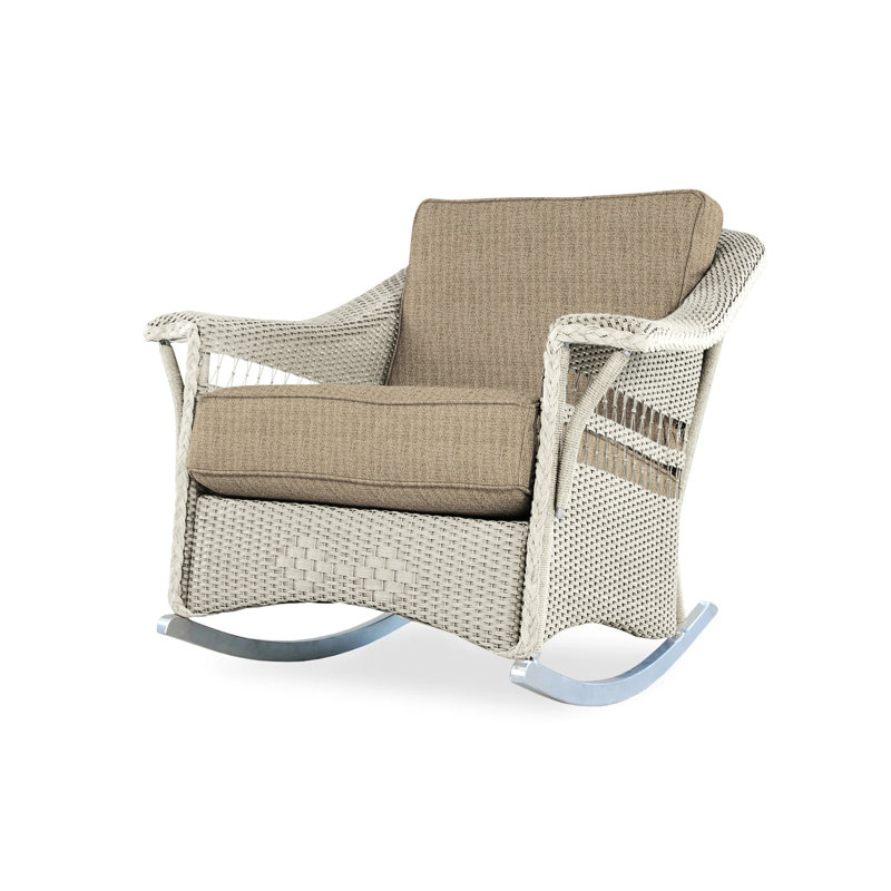 Nantucket Outdoor Rocker Chair, Linen, Callen Celadon