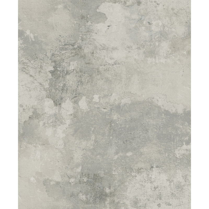 Papier peint texturé effet vieux béton, Gris