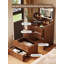 Bureau de maquillage avec panneau caché, miroir de coiffeuse avec lumières, station de charge, ensemble de coiffeuse 3 en 1 avec 3 tiroirs, coiffeuse, coiffeuse compacte avec tabouret caché, bureau de coiffeuse avec miroir et lumières-1528685555