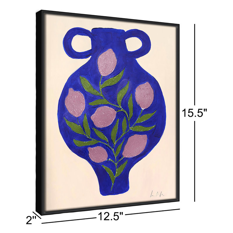 Impression de vase Colette n ° 03 par Camilla Bergqvist, Espresso, H 15,5 po x l 12,5 po