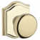 Round Keyed Door Knob with Traditional Arch Rose