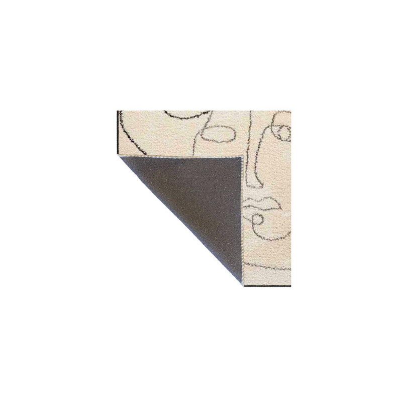 Tapis lavable à motif de face, Tapis de couloir 3 pi 3 po x 6 pi 7 po inclus