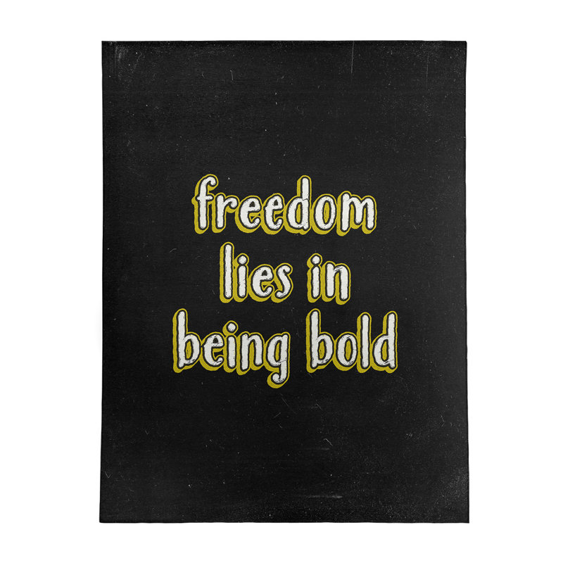 Tapis en poly-chenille style tableau noir en gras, Rectangle 8 pi x 10 pi