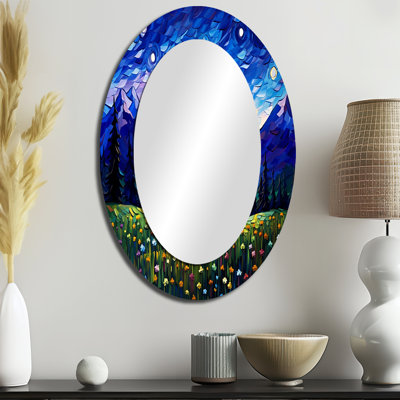 Medan - Miroir paysager en métal