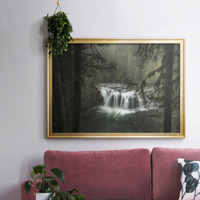 Misty - Reproduction de photo sur toile, Or, H 14 po x l 20 po x P 1,5 po