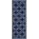 Rodgers Hand Woven Flat Weave Banana Silk/Wool/Cotton Geometric Rug in Ivory/Navy