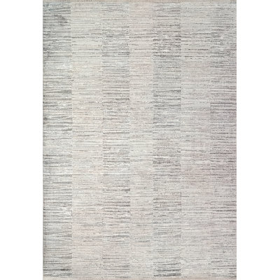 Tapis rayé beige