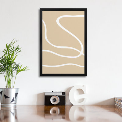«Beige Lines I» par 1x Studio