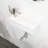White Ceramic Wall Mount Bathroom Sink - 14.4X7.13 Inch Rectangular, Stain , Low Water Absorption, Acid Resistance, Modern Attractiveness With Faucet Hole Rectangular Sink, Stain-, Absorption