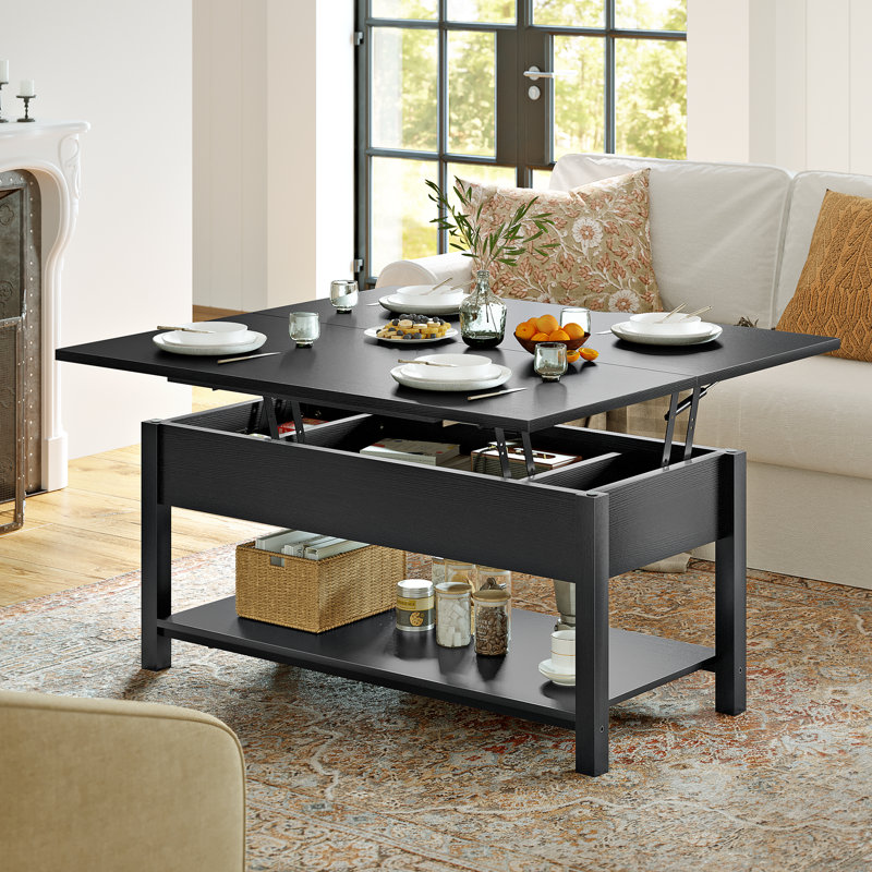 Lift Top Coffee Table , 4-in-1 Multi-Function and Large Coffee Table with Storage