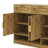 59.1" Sideboard Buffet With 3 Drawers & 4 Doors, Storage Cabinet With Adjustable Shelf & Open Compartments, Buffet Table-1630444812