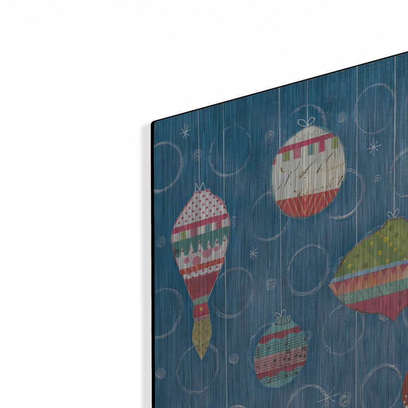 «Retro Ornaments I Blue» par Courtney Prahl, H 24 po x l 16 po