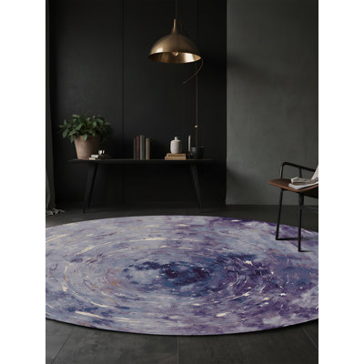 Tapis mauve lavable à la machine