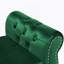 Banc repose-pieds rectangulaire en velours avec rangement et 1 coussin, vert foncé, émeraude-793771005