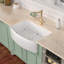 30" L x 19" W Farmhouse Kitchen Sink with Basket Strainer